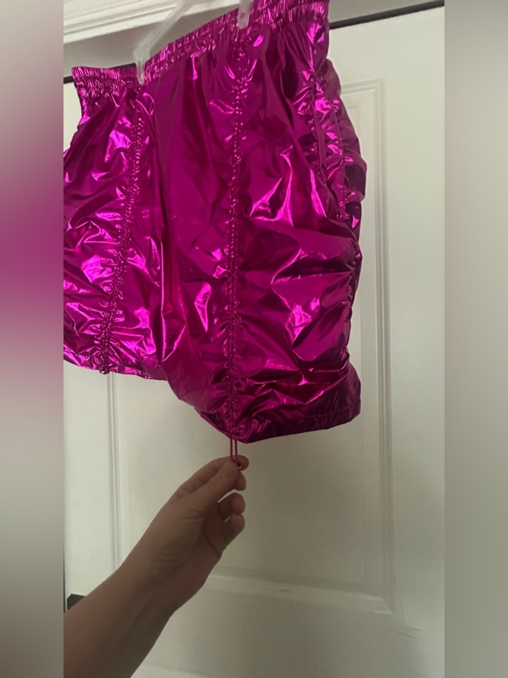 NWOT Jolie and Joy Metallic Pink Mini Skirt Size 3x - Picture 5 of 6